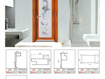 75平凹全包套平開門系列-湖南斷橋門窗